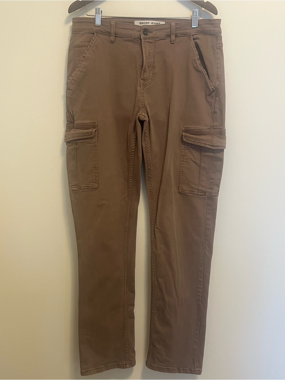 Brody Jeans Brown Cargo Pants — Slim Utility Trousers
